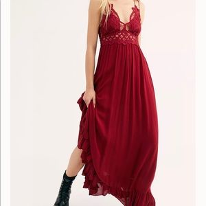 Free People “Adella” Maxi Slip Dress